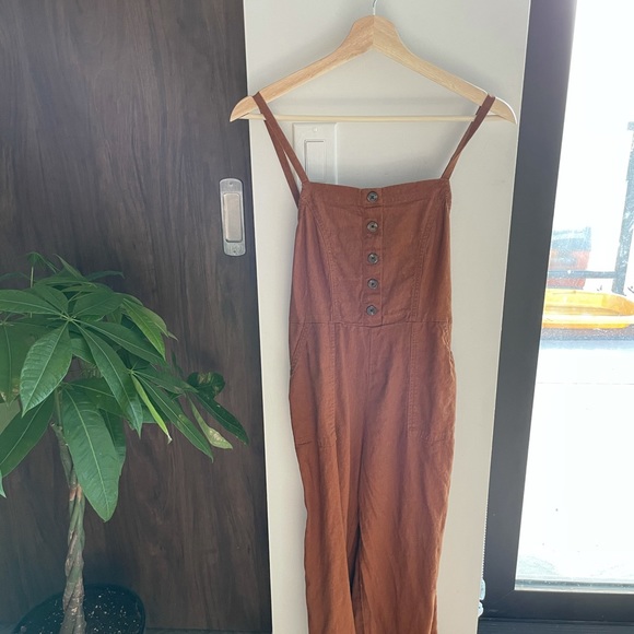 Burnt Orange Jumpsuit Size XS - Picture 1 of 3